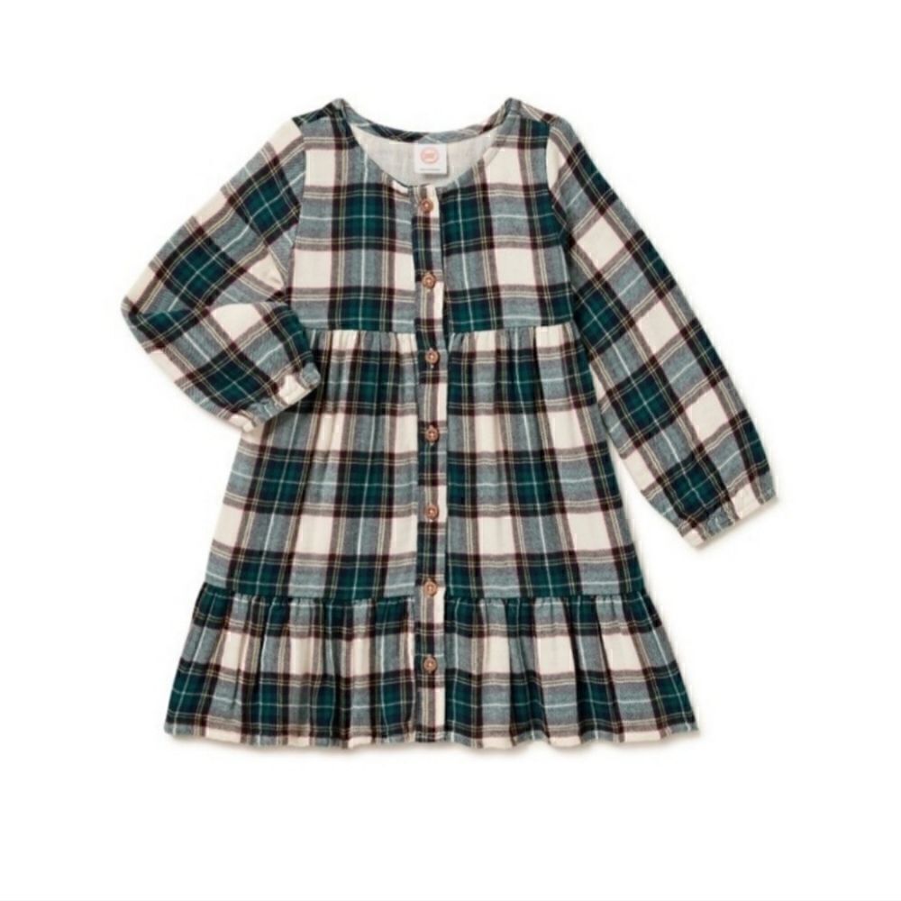 Nwt Wonder Nation Long Sleeve Plaid Dress